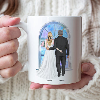 Of All The Walks This Is My Favorite, Personalized Coffee Mug, Dad Escorting Bride, Gift For Dad