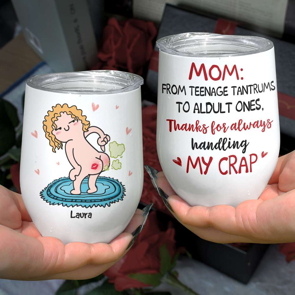 From Teenage Tantrums, Gift For Mom, Personalized Mug, Fart Butt Mug, Mother's Day Gift