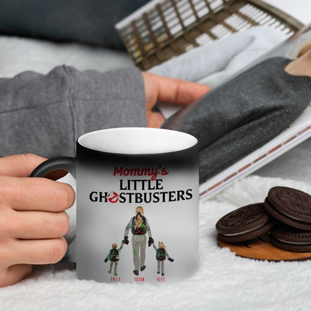 Personalized Gifts For Mom Magic Mug Mom And Kids Ghost Hunting Squad 04QHHN280324
