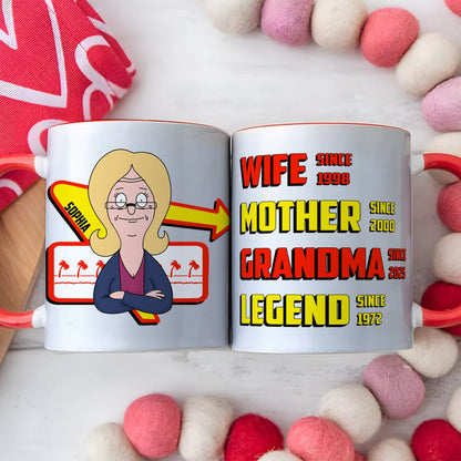 Personalized Gifts For Grandma Coffee Mug - Wife Mother Legend 01TGLU050325HG