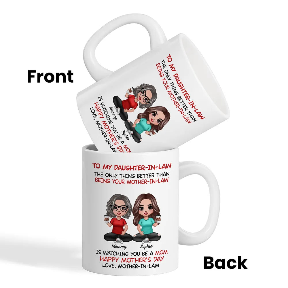 To My Daughter-In-Law Happy Mother's Day Personalized Mug, Custom Keychain, Plaque & More, Heartfelt Gift from Mother-in-Law