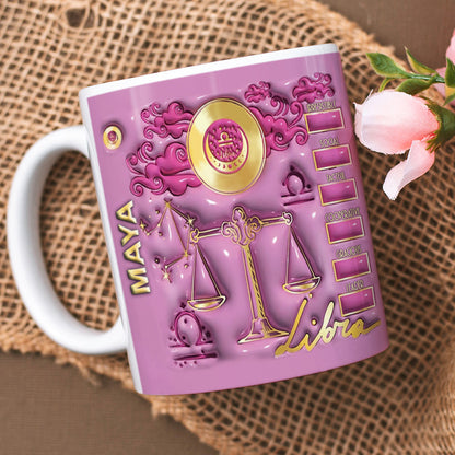 Gift For Zodiac Lover, Personalized Mug, Astrological Sign Quote Mug