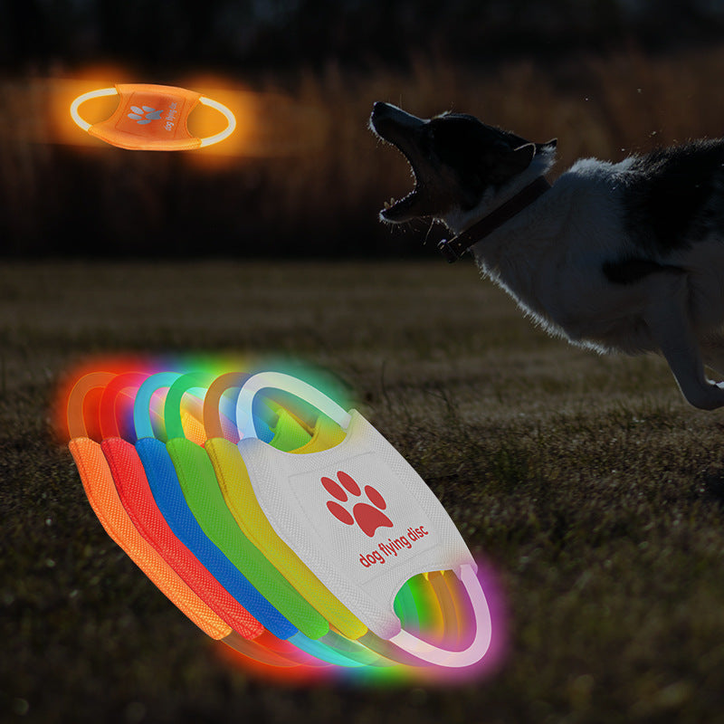 Glowing Led Flying Dog Disc