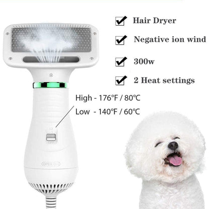 Pet Hair Dryer Brush