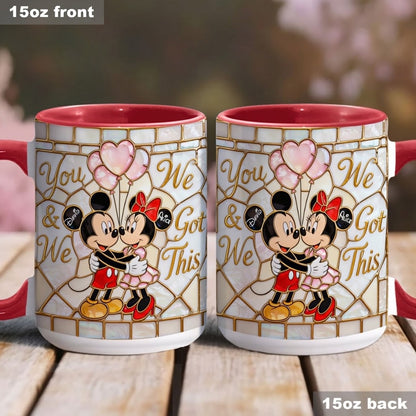MkMo Magic Mouse You And Me We Got This - Personalized Accent Mug - Gift For Couple, Fan Movies HH01
