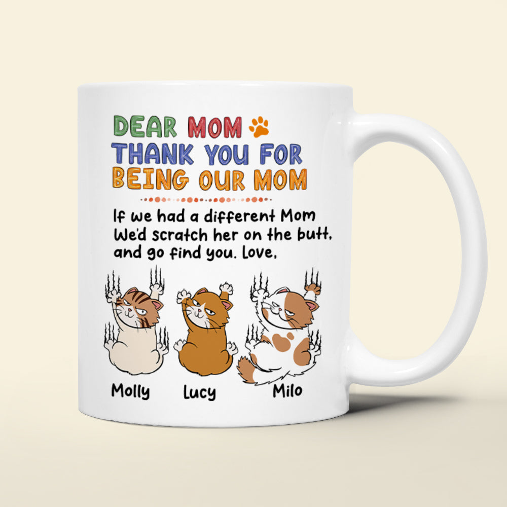 Personalized Gifts For Cat Mom Coffee Mug Thank You For Being Our Mom