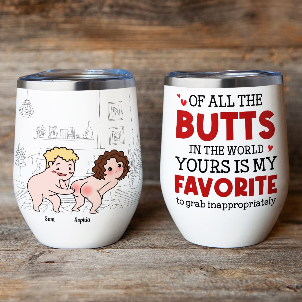Of All The Butts Yours Is My Favorite-Personalized Coffee Mug- Gift For Couple- Funny Couple Coffee Mug