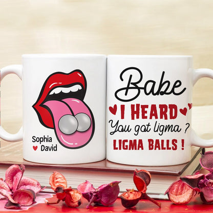 Babe, You Got Ligma Balls? Personalized Coffee Mug- Gift For Couples - Funny Couple Mug