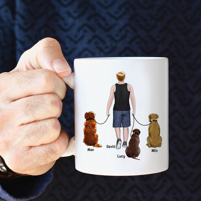 Thank You For Being My Daddy- Gift For Dog Lover- Gift For Dad- Personalized Coffee Mug- Dog Dad Mug