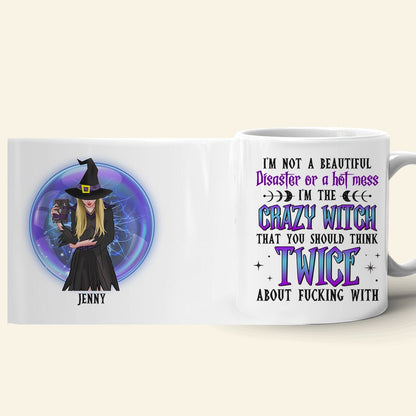 I'm The Crazy Witch Personalized Coffee Mug, Gift For Witch Lover