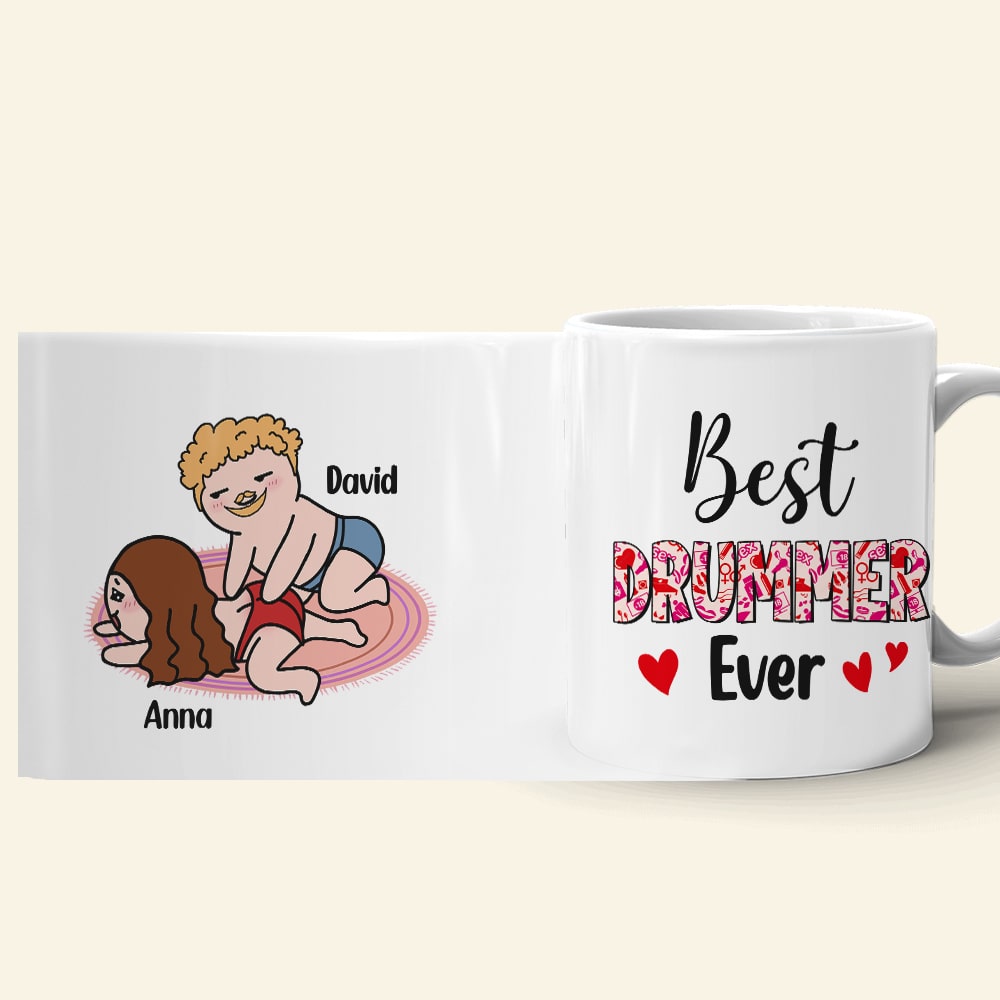 Best Drummer Ever Personalized Funny Coffee Mug Gift For Couple
