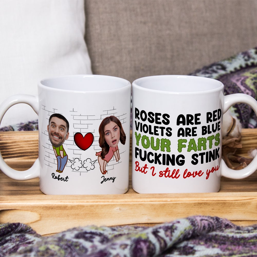 Fart Couple, Personalized Coffee Mug, Valentine Gifts, Gifts For Couples