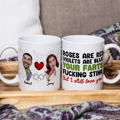 Fart Couple, Personalized Coffee Mug, Valentine Gifts, Gifts For Couples