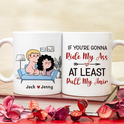 At Least Pull My Hair-Gift For Couple-Personalized Coffee Mug-Funny Couple Mug
