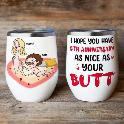 I Hope You Have Anniversary As Nice As Your Butt- Gift For Couples- Personalized Coffee Mug- Couple Anniversary Mug