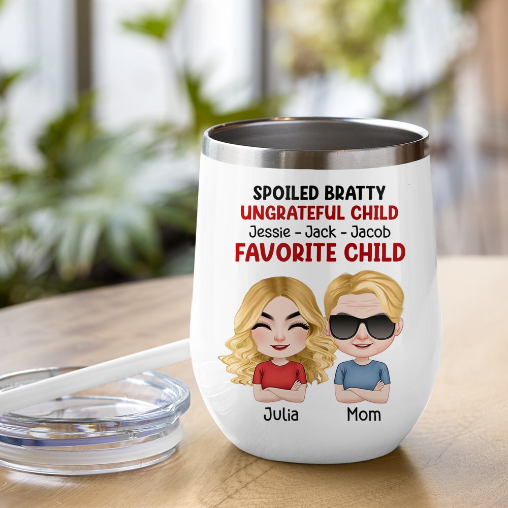 Dear Mom, Thanks For Putting Up With Those Bratty Children - Personalized Mug - Gift For Mom