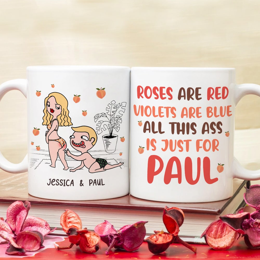 Personalized Gifts For Couple Coffee Mug All This Ass Is Just For You