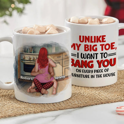 Couple, Unlike My Big Toe, Personalized Coffee Mug, Gifts For Couple