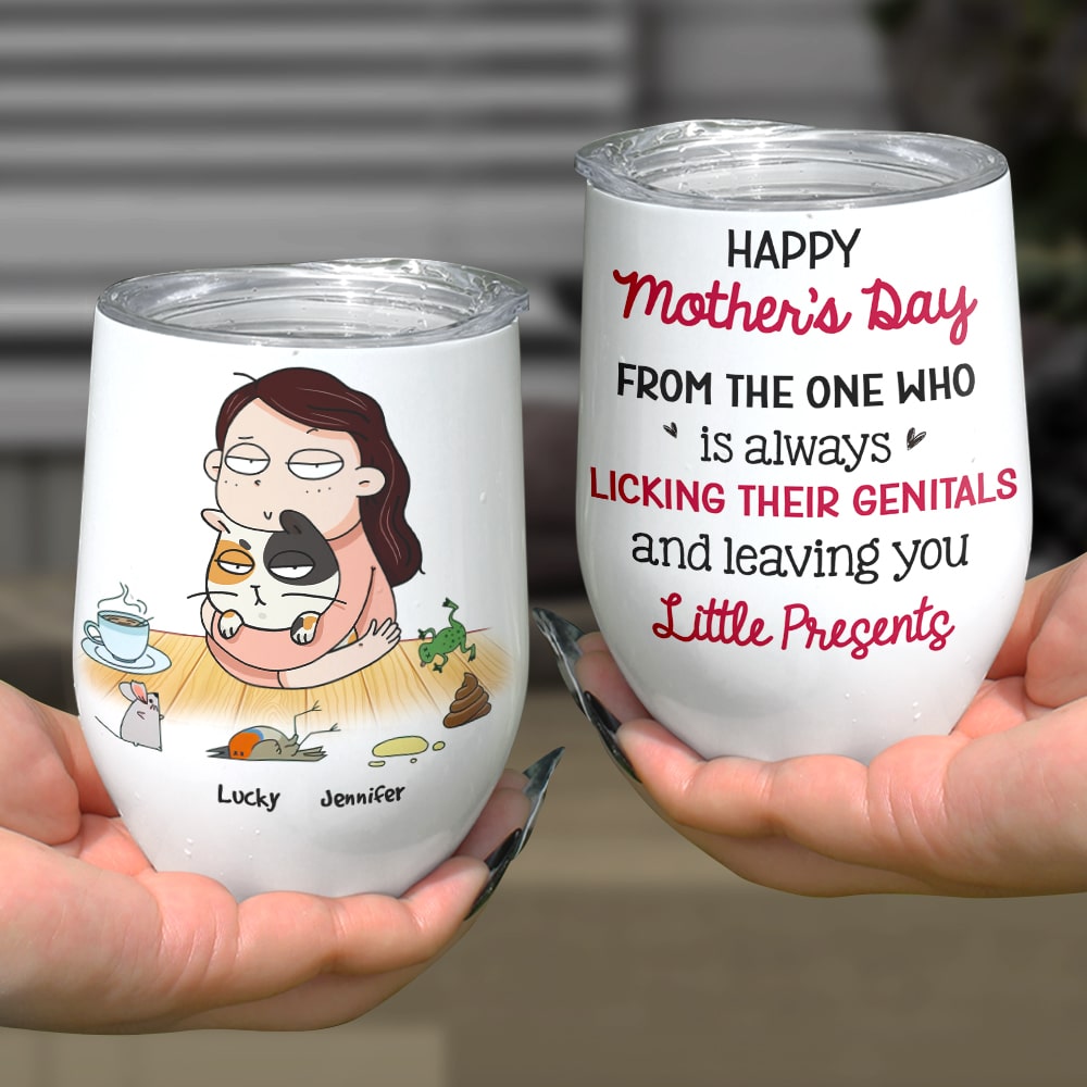 From The One Who Is Always Licking Their Genitals, Personalized Mug, Gift For Cat Lovers