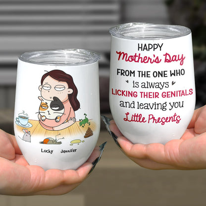 From The One Who Is Always Licking Their Genitals, Personalized Mug, Gift For Cat Lovers