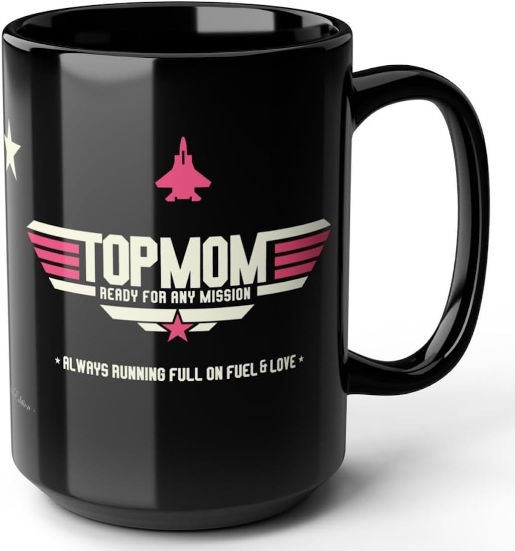 Top Mom Coffee Mug, Best Mom Ever Gift for Mother, Mothers Day Birthday Christmas Gift for Mom from Daughter Son