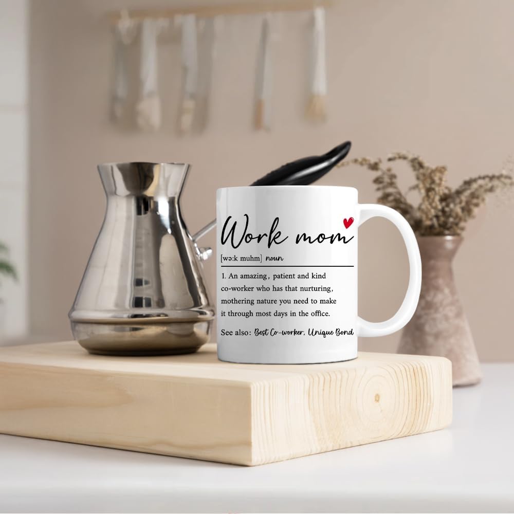 Work Mom Definition Coffee Mug Funny Gift for Working Mom Coworker Boss