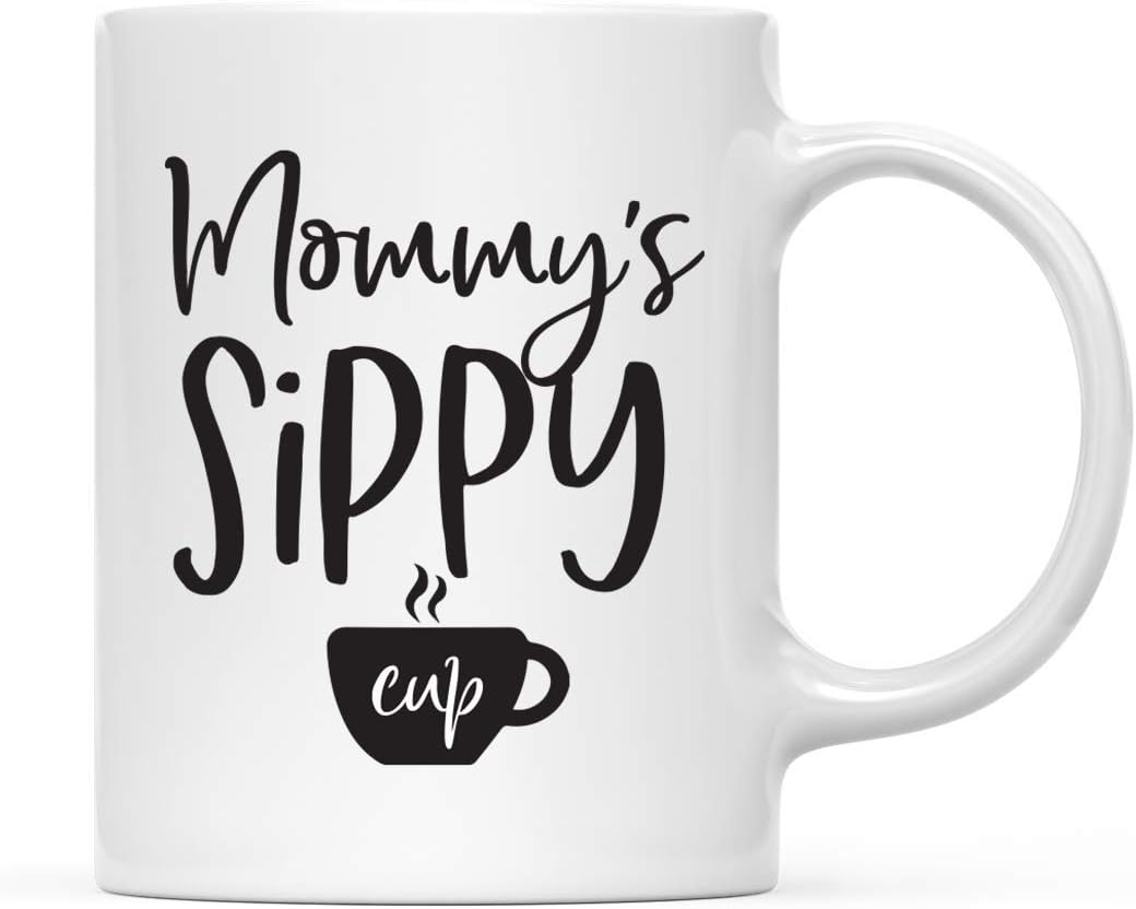 Mommy's Sippy Cup Coffee Mug Funny Gift for Mom from Daughter Son Kids Birthday Mother's Day Gift