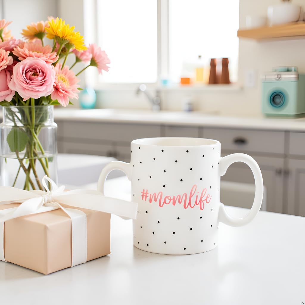 Mom Life Coffee Mug Gift for New Mom Expecting Mom Pregnancy Baby Shower Mother's Day Birthday Gift