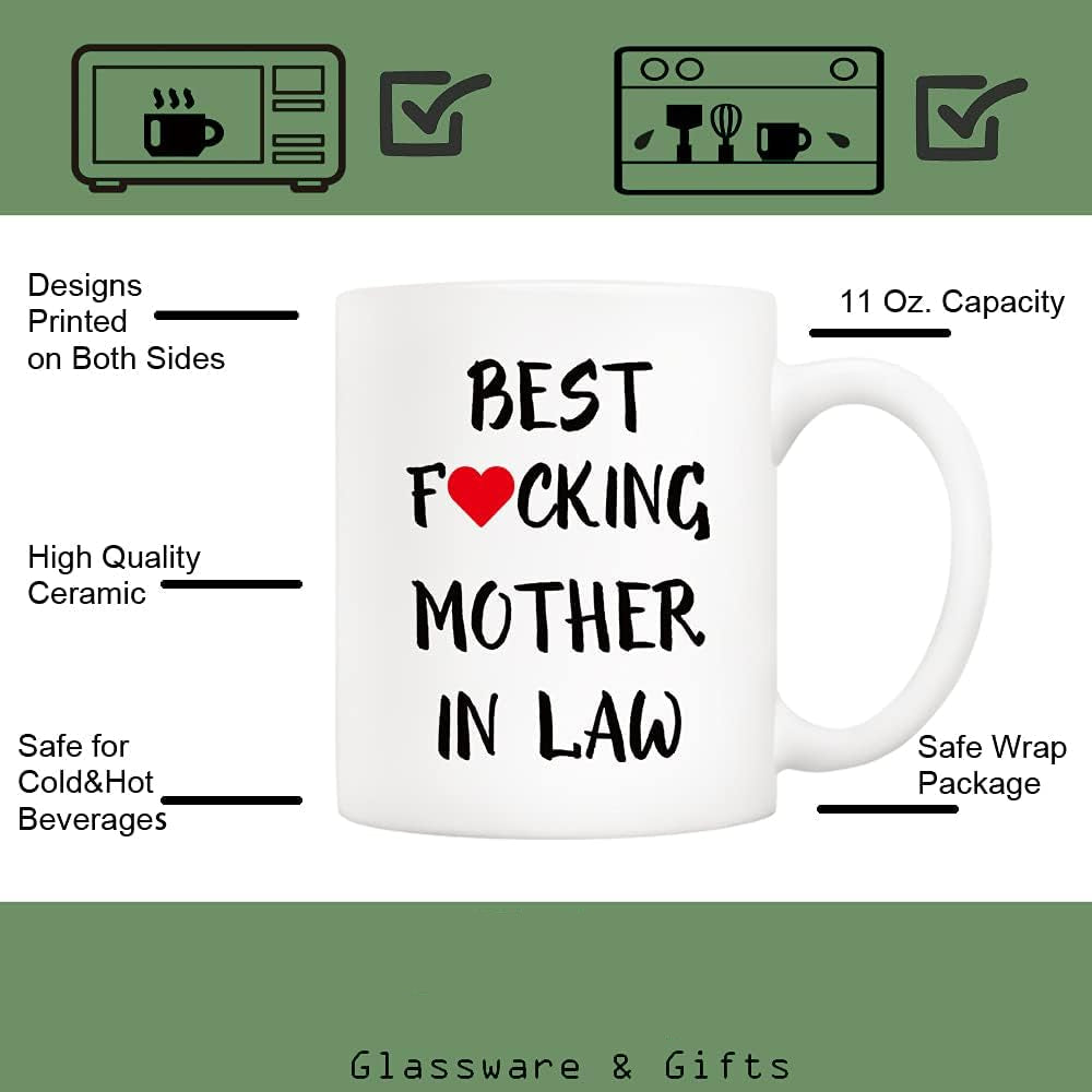 Best Mother in Law Ever Coffee Mug Funny Gift from Daughter Son in Law