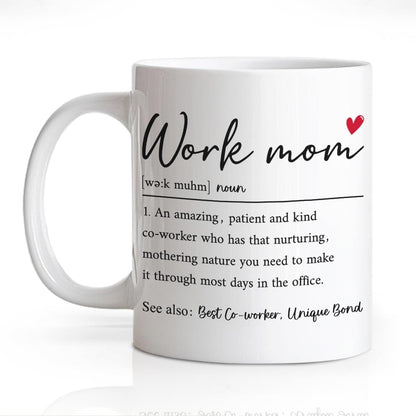 Work Mom Definition Coffee Mug Funny Gift for Working Mom Coworker Boss