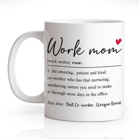 Work Mom Definition Coffee Mug Funny Gift for Working Mom Coworker Boss