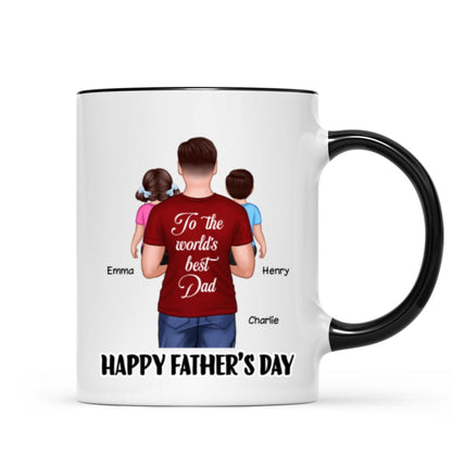 Happy Father's Day To The World's Best Dad Personalized Mug