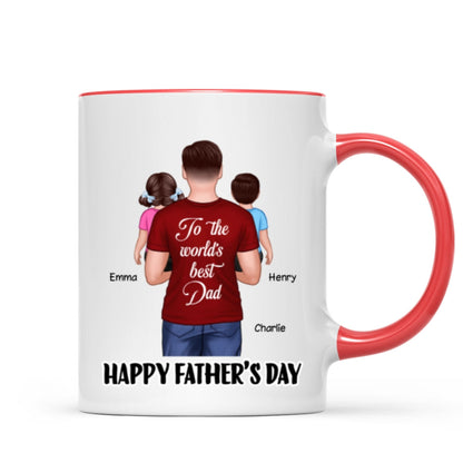 Happy Father's Day To The World's Best Dad Personalized Mug