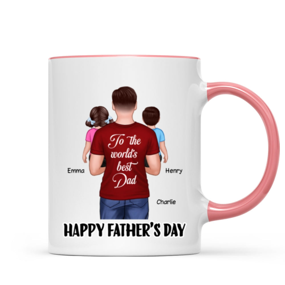 Happy Father's Day To The World's Best Dad Personalized Mug
