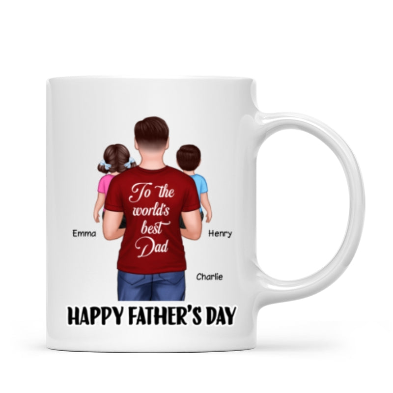 Happy Father's Day To The World's Best Dad Personalized Mug