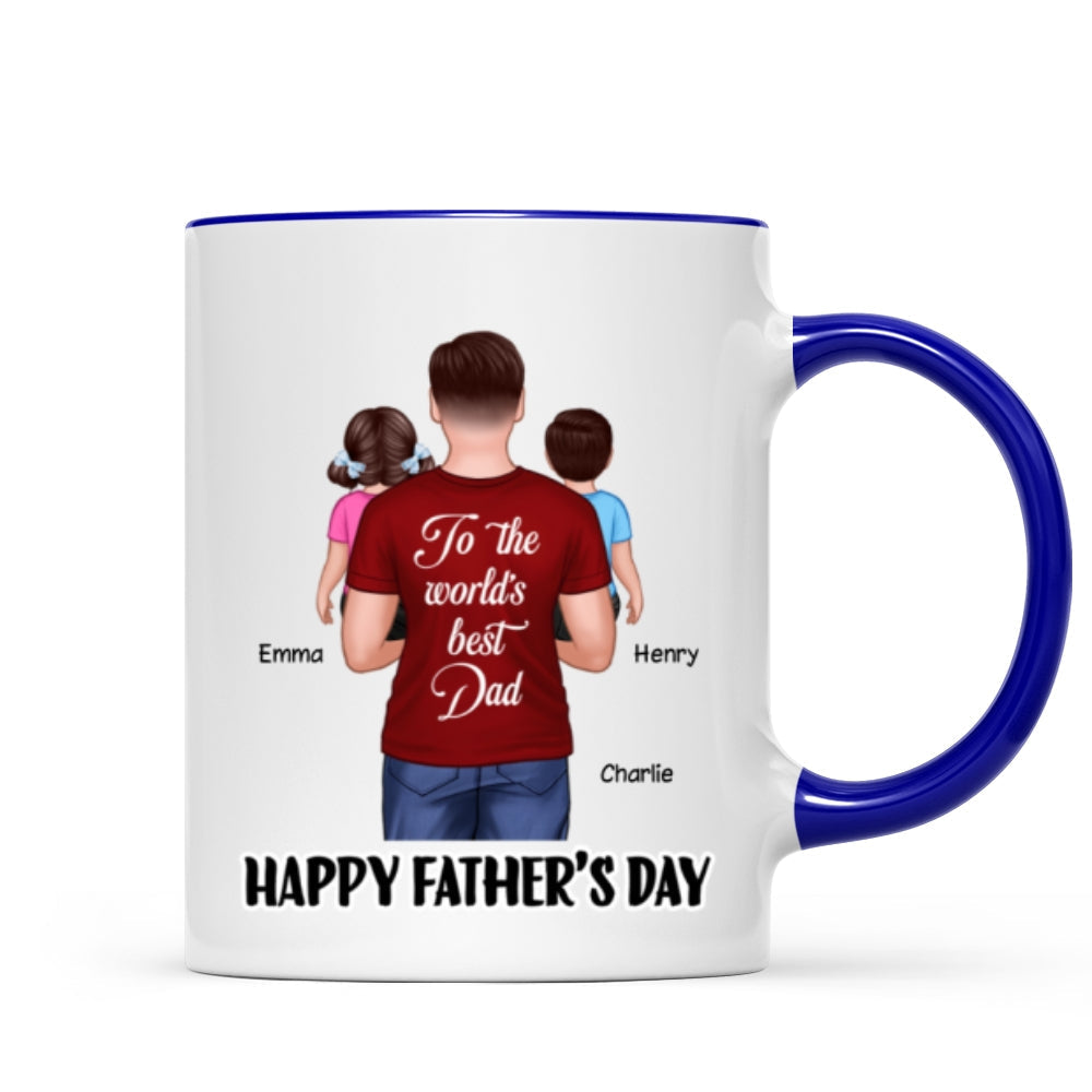 Happy Father's Day To The World's Best Dad Personalized Mug