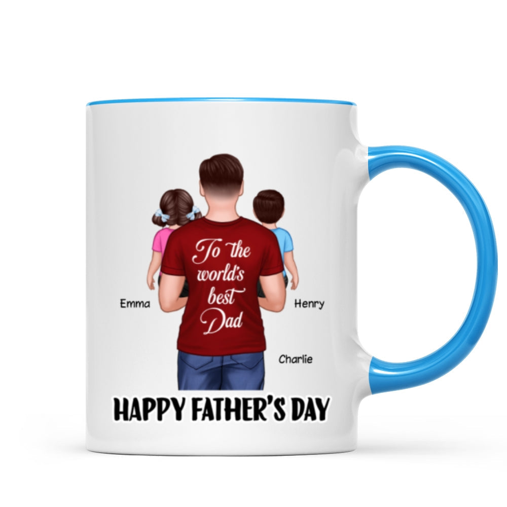 Happy Father's Day To The World's Best Dad Personalized Mug