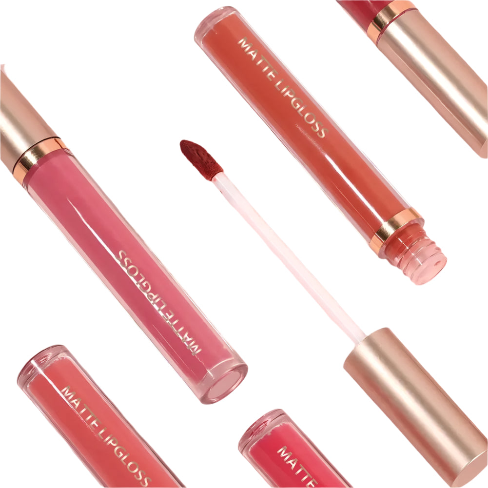 Matte Lip Gloss Ab Two Sets - Non-Staining Cup Mouth Red Lip Gloss