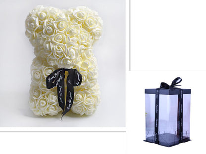 Valentine Foam Forever Rose Teddy Bear