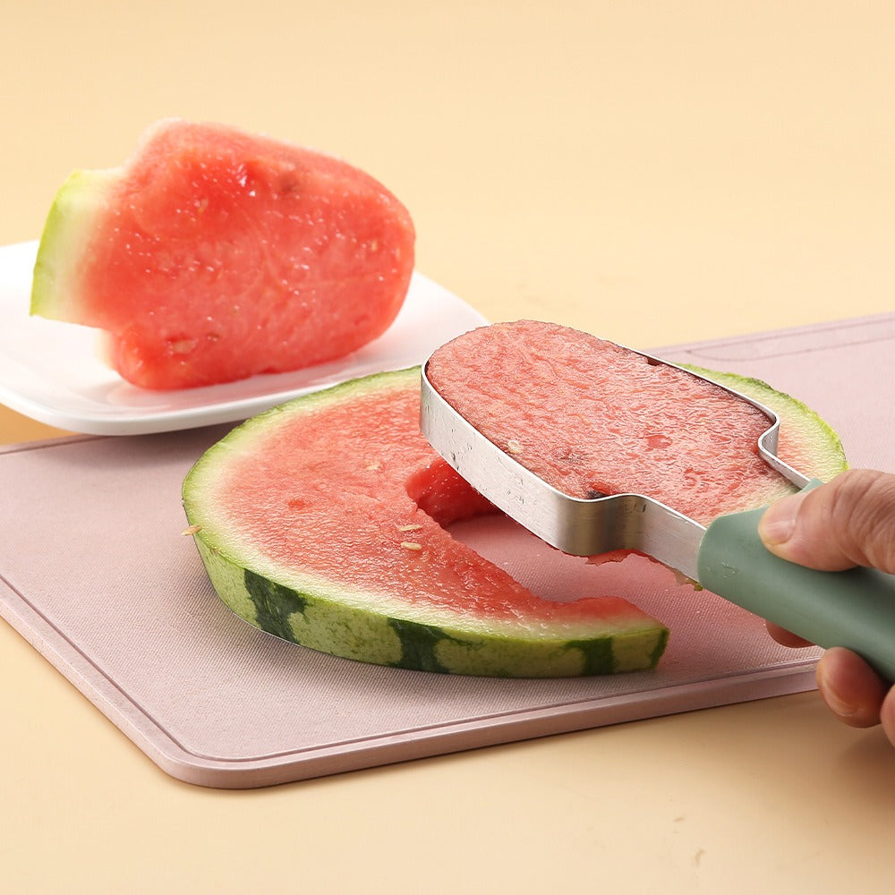 3-in-1 Stainless Steel Watermelon Cutter & Fork