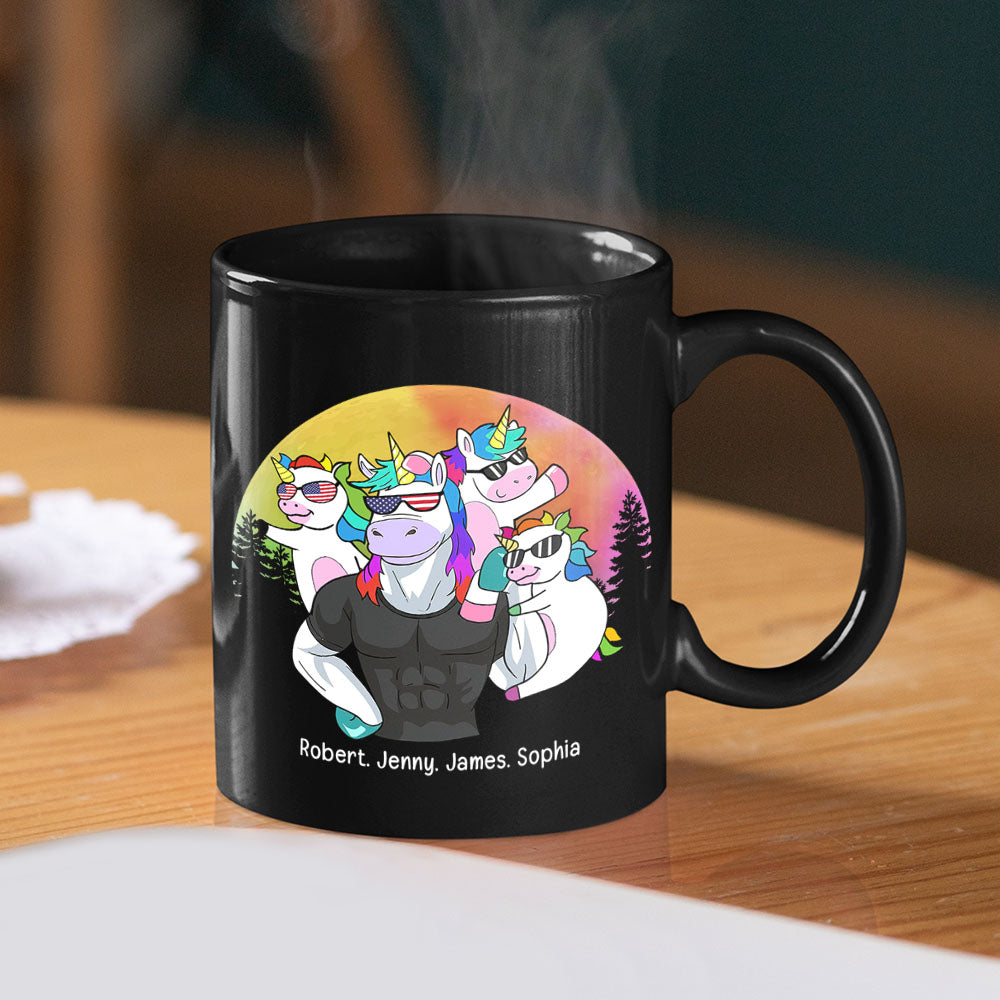 Dad No Matter 04DNPO060623 Personalized Family Coffee Black Mug