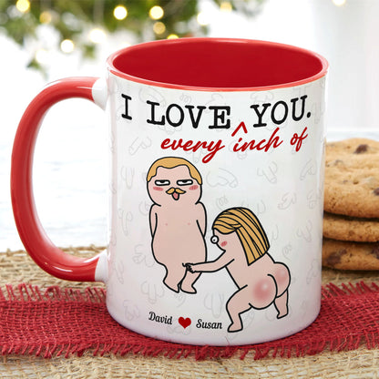 I Love Every Inch Of You, Gift For Couple, Personalized Tumbler, Funny Couple Tumbler, Anniversary Gift