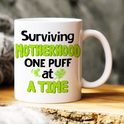Surviving Motherhood, Gift For Mom, Personalized Mug, Funny Mom And Kid Mug, Mother's Day Gift