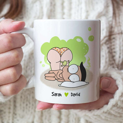 Love Is Like A Fart, Personalized Couple Mug, Gift For Couple