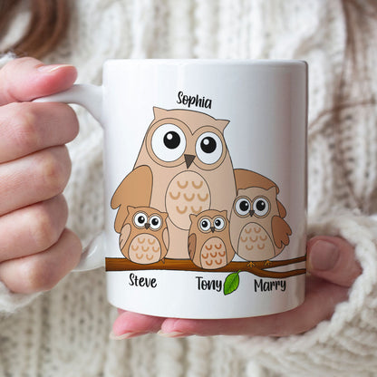 A Mom's Hug Lasts Long After Personalized Mug, Gift For Mom