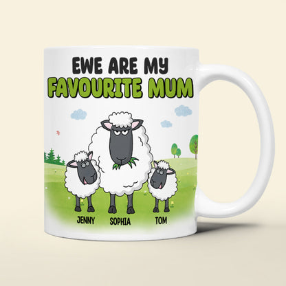 Personalized Gifts For Mom Coffee Mug Ewe Are My Favourite Mum 05natn020324 Mother's Day Gifts