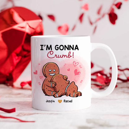 I'm Gonna Crumb, Couple Gift, Personalized Mug, Naughty Gingerbread Couple Mug