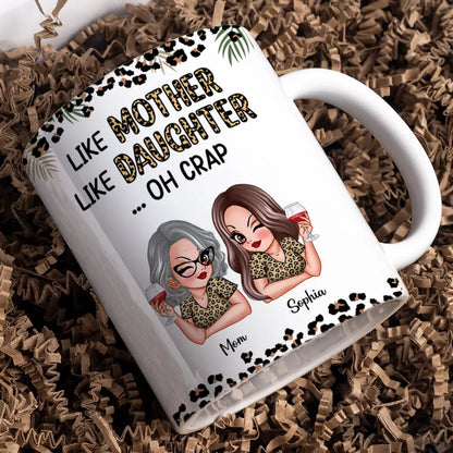 Like Mother Like Daughter Personalized Mug, Keychain, Plaque, and More, Funny Gift for Mom and Daughter