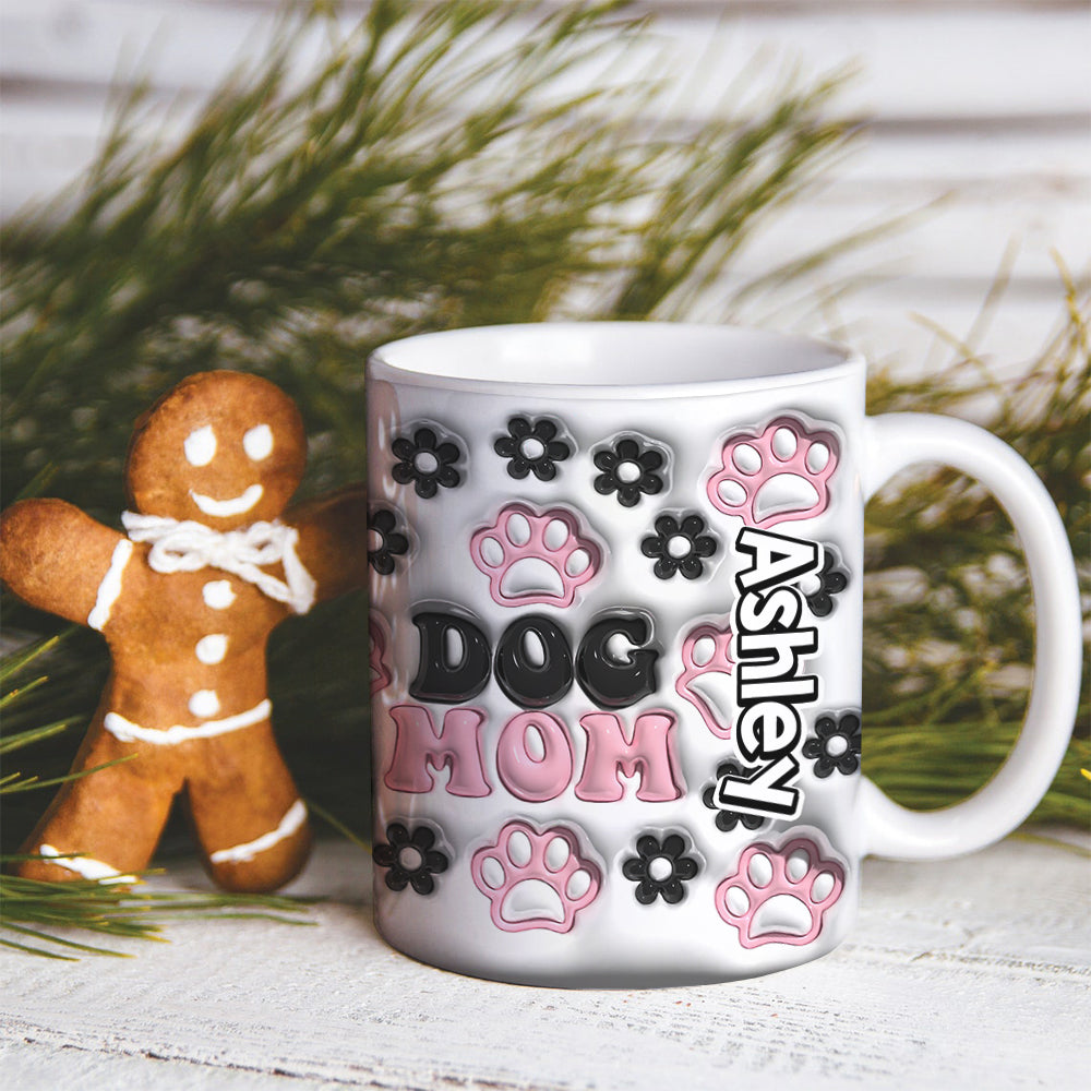 Dog Mom 02huhn281023 Personalized White Edge-to-edge Mug