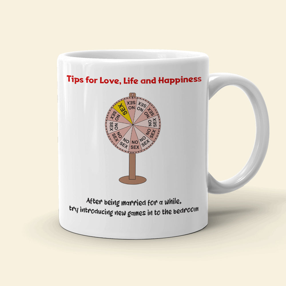 Tips For Love Personalized Mug, Couple Gift